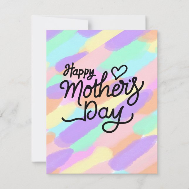 Cartão De Festividades Melhor mãe de sempre (Frente)