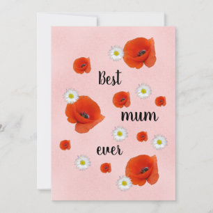 Cartão De Festividades Melhor mãe - dia de as mães