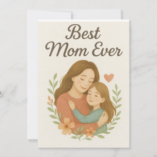 Cartão De Festividades Melhor Mãe Nunca