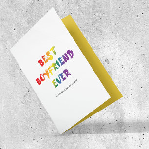 Cartão De Festividades Melhor Namorado Gay