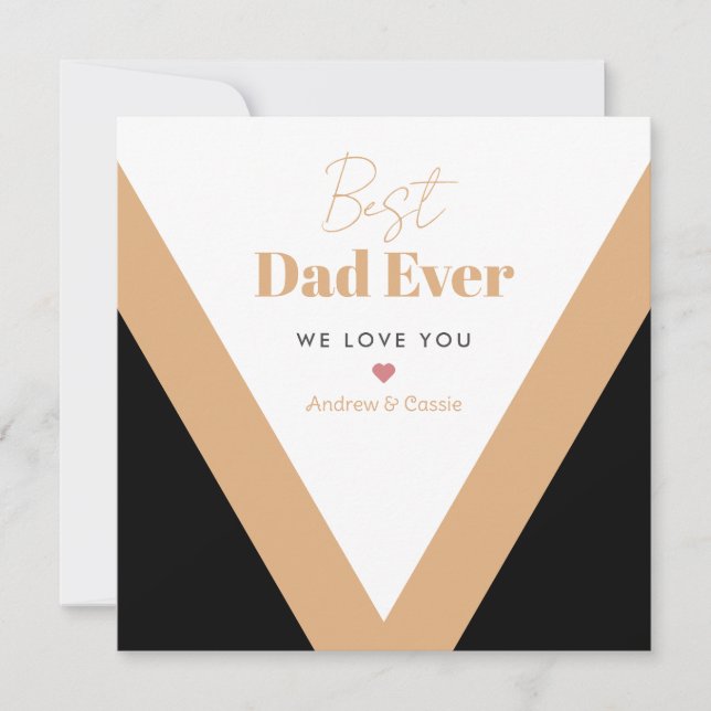 Cartão De Festividades Melhor pai de sempre (Frente)