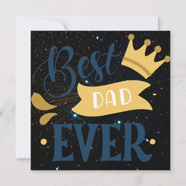 Cartão De Festividades Melhor Pai do Mundo (Frente)