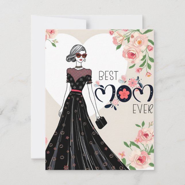 Cartão De Festividades Melhor placa de Dia de as mães da Mãe Nunca (Frente)