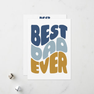 Cartão De Festividades Melhor placa de Dia de os pais personalizada do pa