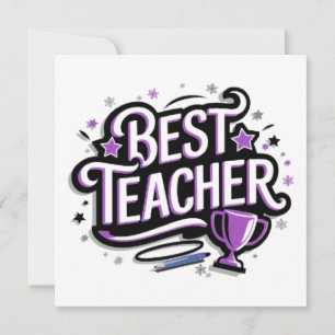 Cartão De Festividades Melhor Professora