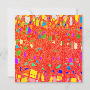 CARTÃO DE FESTIVIDADES MELHORES DESEJOS DE PALAVRAS DE ARTE VERMELHAS