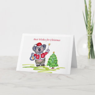 Cartão De Festividades Melhores Desejos para o Natal