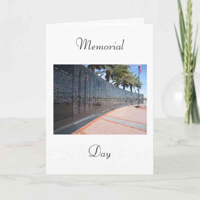 Cartão De Festividades Memorial Day (Frente)