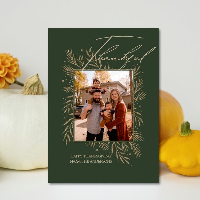 Cartão De Festividades Memórias de Colheita de ouros (Golden Harvest Memories Holiday Card)
