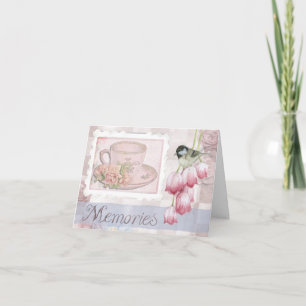 Cartão De Festividades Memórias de Diários de Scrapbook de Dia de as mães