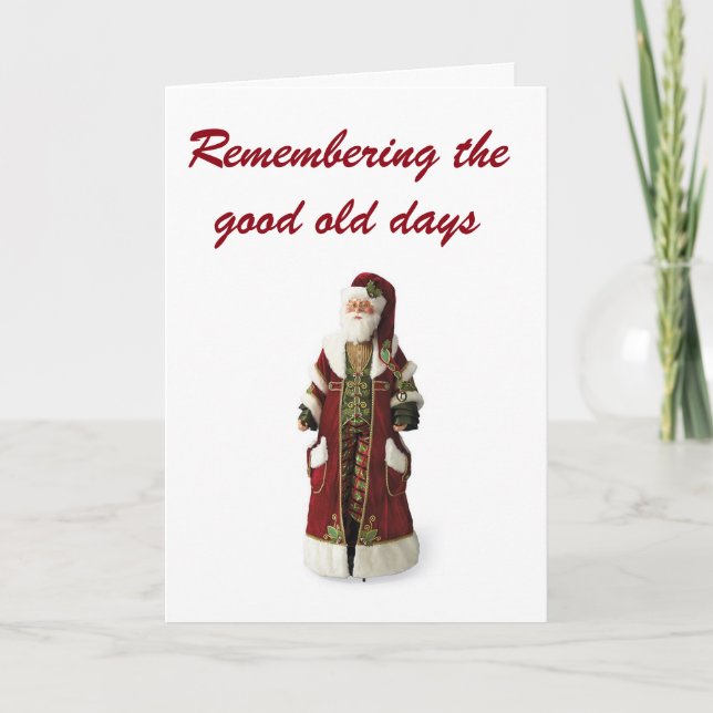 CARTÃO DE FESTIVIDADES MEMÓRIAS DE NATAL DIAS ANTIGOS & BONS AMIGOS (Frente)