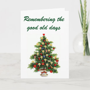 CARTÃO DE FESTIVIDADES MEMÓRIAS DE NATAL DIAS ANTIGOS & BONS AMIGOS