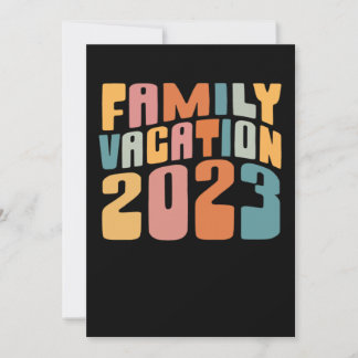 Cartão De Festividades Memórias do Fazer de Férias da Família 2023