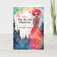 Memórias majestosas de aquarela: Dia de Muertos