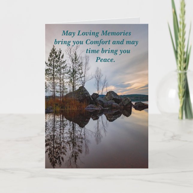 CARTÃO DE FESTIVIDADES MEMORIES AND PEACE SYMPATHY CARD (Frente)
