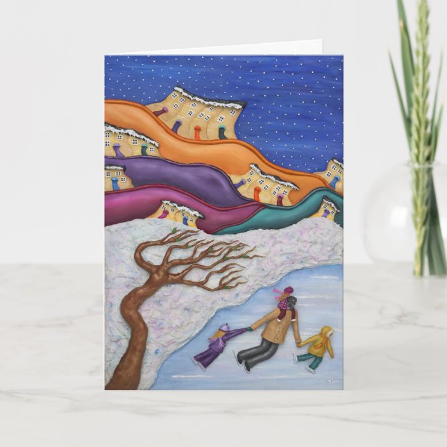 Cartão De Festividades Memories On Ice (Frente)