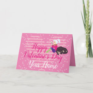 Cartão De Festividades Menina apaixonada