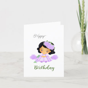 Cartão De Festividades Menina bonitinha
