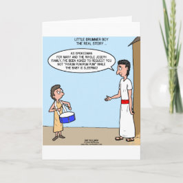 Cartão De Festividades Menino pequeno do baterista