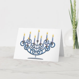 Cartão De Festividades Menorah