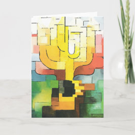 Cartão De Festividades Menorah