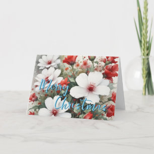 Cartão De Festividades Mensagem de Ano Novo da Família Feliz Natal