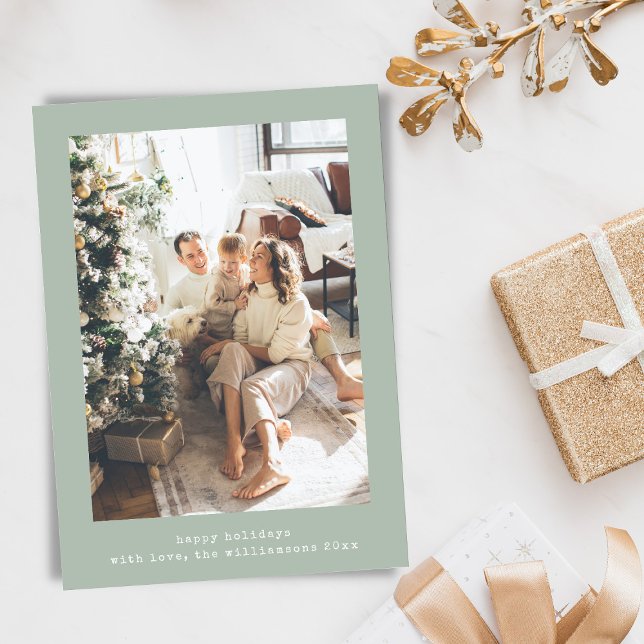 Cartão De Festividades Mensagem de Foto Vertical da Máquina de Digitaliza (Criador carregado)