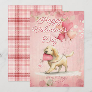 Cartão De Festividades Mensagem Personalizada Cachorro Dia dos Namorados