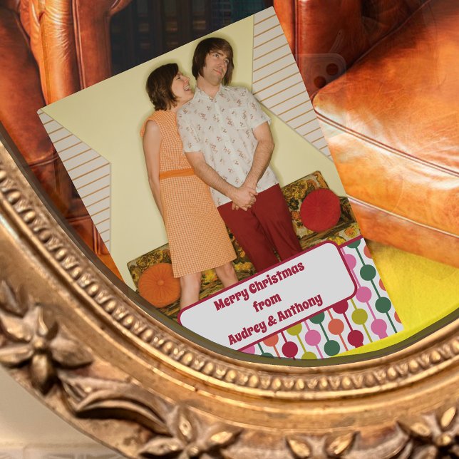 Cartão De Festividades Mensagem Personalizada de Fotografia em Forma Quad (Criador carregado)