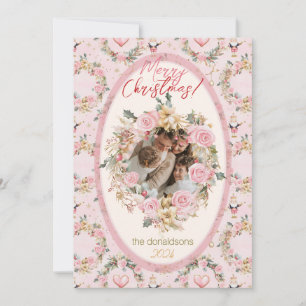 Cartão De Festividades Mensagem Personalizada do Feliz Natal Nutcracker B