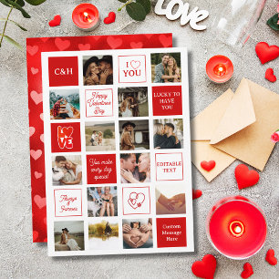 Cartão De Festividades Mensagens Personalizadas para a Esposa 14 Foto Dia