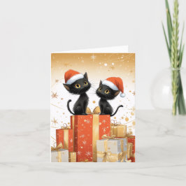 Cartão De Festividades Meowry Xmas