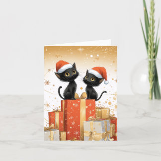Cartão De Festividades Meowry Xmas