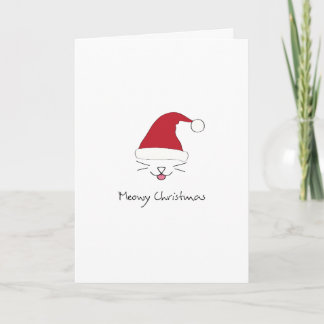 Cartão De Festividades Meowy Christmas