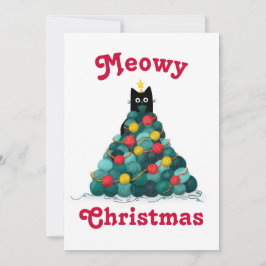 Cartão De Festividades Meowy Christmas