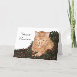 Cartão De Festividades Meowy Christmas