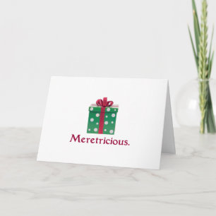 Cartão De Festividades Meretricioso. E um Feliz ano novo!