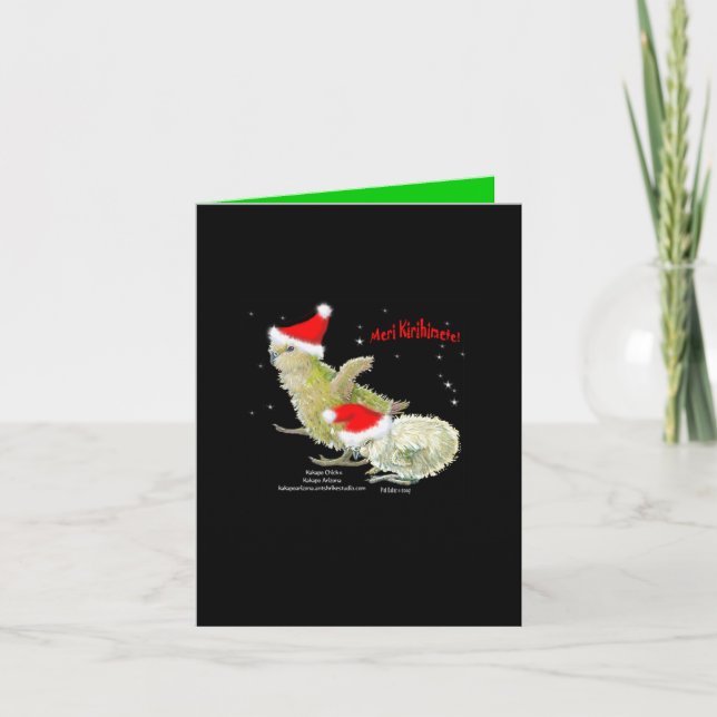 Cartão De Festividades Meri Kirihimete! (Frente)