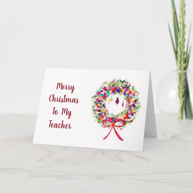 Cartão De Festividades **MERRISTMAS** para MY **PROFESSOR** (Frente)