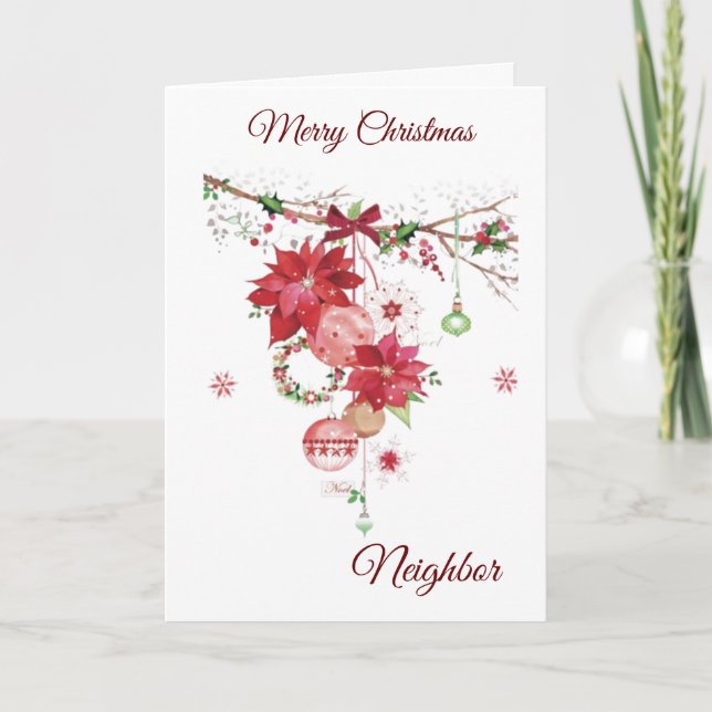 CARTÃO DE FESTIVIDADES MERRISTMAS ***VIZINHO*** (Frente)