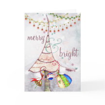 Merry and Bright Fairy Christmas Tree Holiday