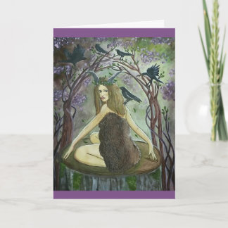 Cartão De Festividades Merry Beltane Magic! - Witch Art Greeting Card