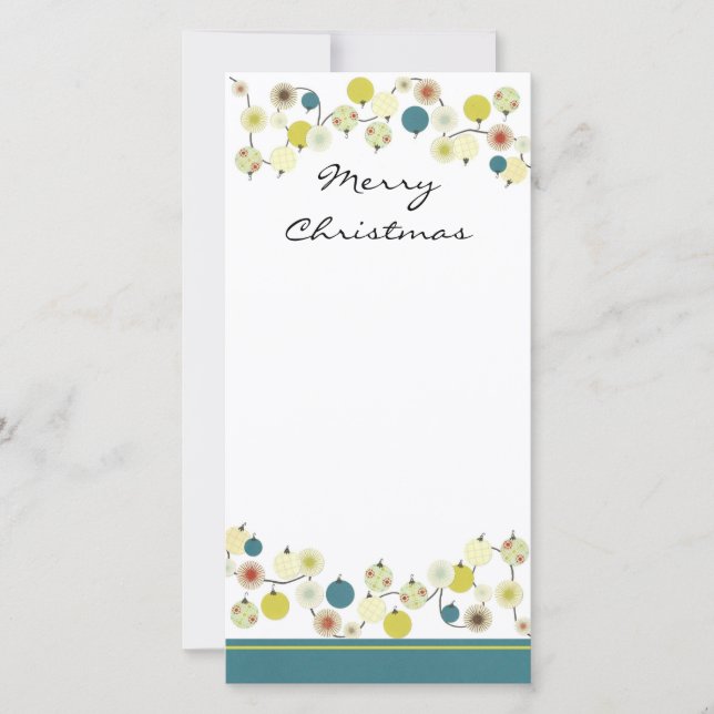 Cartão De Festividades Merry Christmas (Frente)