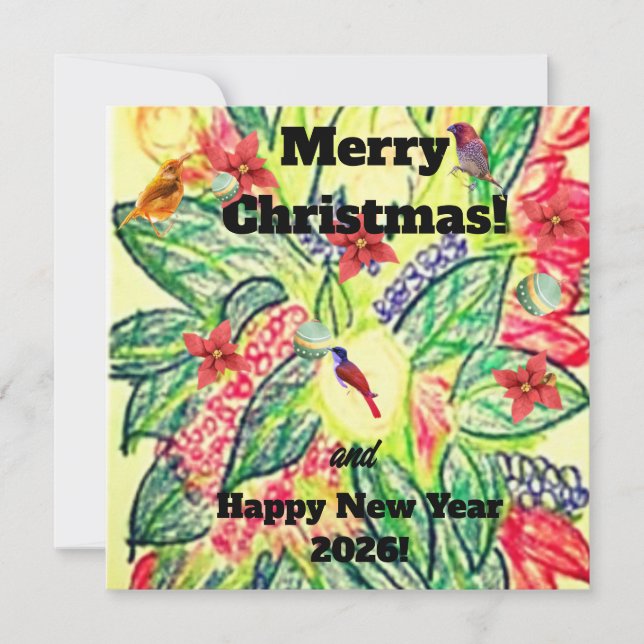 Cartão De Festividades Merry Christmas! (Frente)