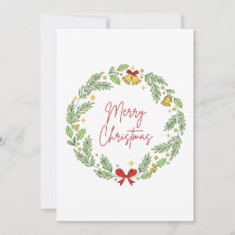 Cartão De Festividades Merry Christmas