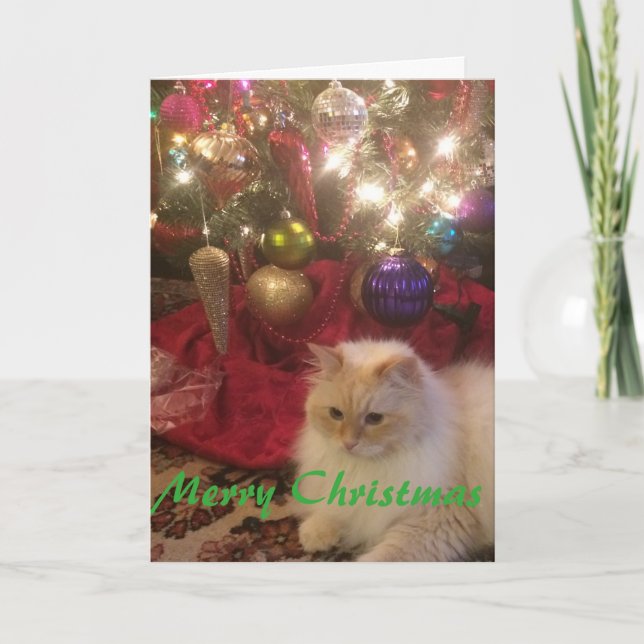 Cartão De Festividades Merry Christmas (Frente)