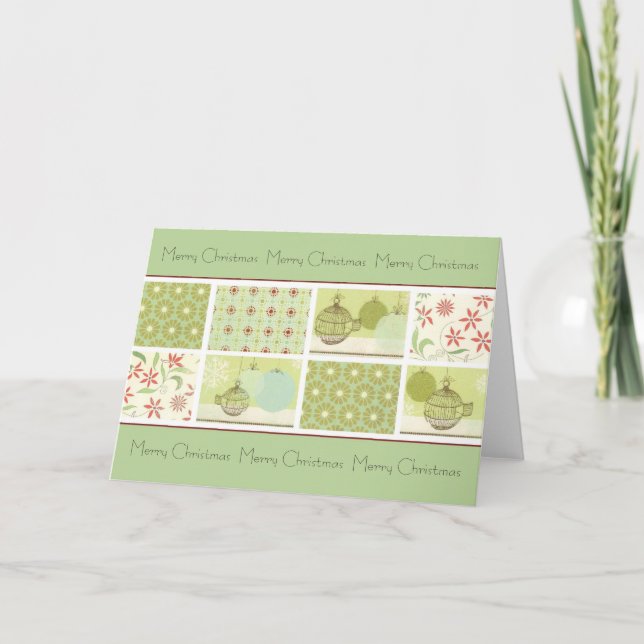 Cartão De Festividades Merry Christmas (Frente)