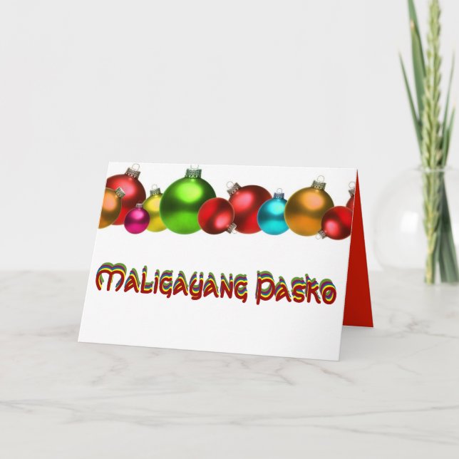 Cartão De Festividades Merry Christmas (Frente)