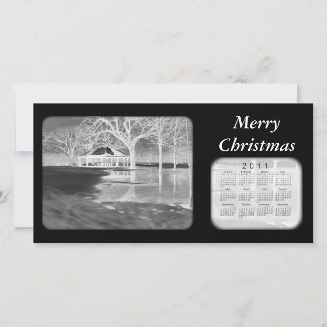 Cartão De Festividades Merry Christmas 2011 Calendar (Frente)