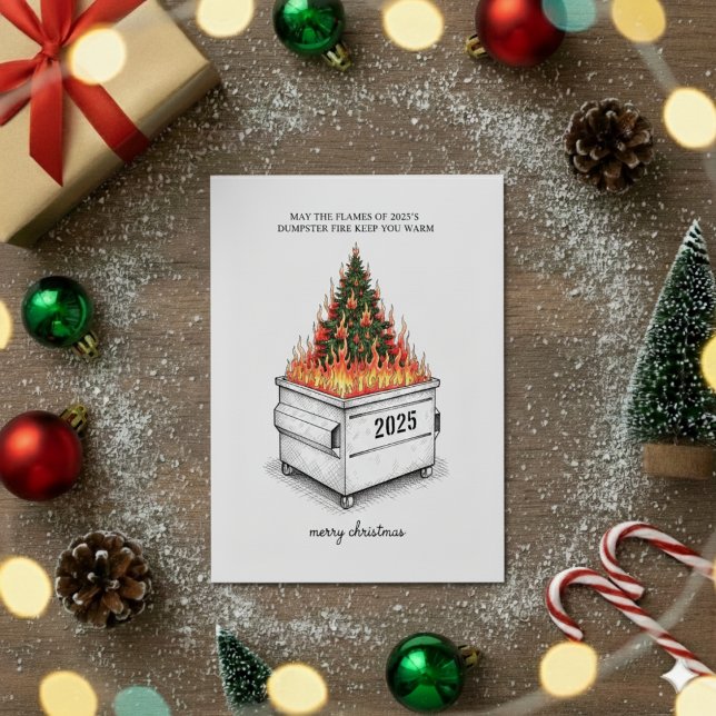 Cartão De Festividades Merry Christmas 2026 Funny Holiday Greeting Card (Criador carregado)